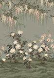 Wisteria bloom (wp) - # 04 dark sage- Maxwell Wallpaper By The 13.7 Yard Roll