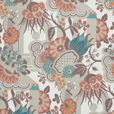 Pineapple garden (wp) - # 03 apricot- Maxwell Wallpaper By The 11 Yard Roll