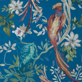 Bird sonnet (wp) - # 04 royal blue- Maxwell Wallpaper By The 11 Yard Roll