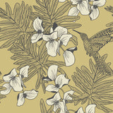 Hummingbird (wp) - # 01 mustard- Maxwell Wallpaper By The 11 Yard Roll