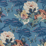 Paeonia (wp) - # 02 indigo- Maxwell Wallpaper By The 11 Yard Roll