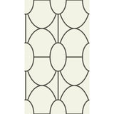 COLE & SON - RIVIERA- BLACK AND WHITE - Wallcovering by the Roll