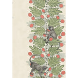 COLE & SON - ACACIA- GREEN & CORAL BERRIES - Wallcovering by the Roll