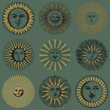 COLE & SON - SOLI- EMERALD & GOLD - Wallcovering by the Roll