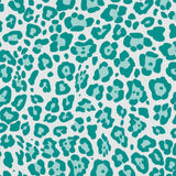 Leopard Dance - Sea Glass - RM Coco - Fabric by the Yard