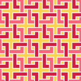 Manchurian Fret - Imperial Yellow - RM Coco - Fabric by the Yard