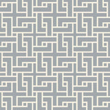 Manchurian Fret - Sterling - RM Coco - Fabric by the Yard