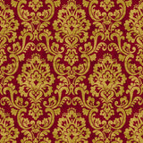 Frescato Damask Reversal - Opera Red - RM Coco - Fabric by the Yard