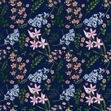 Wildflower Multi - Navy - RM Coco - Fabric by the Yard