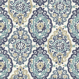 Scroll Medallion - Indigo - RM Coco - Fabric by the Yard