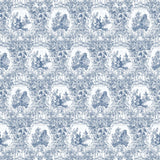 Les Singes Musiciens - French Blue - RM Coco - Fabric by the Yard