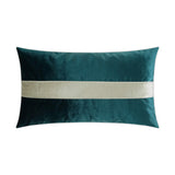 Iridescence Band Lumbar Pillow - Peacock - DV Kap