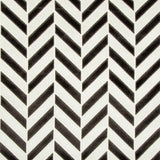 KRAVET COUTURE - PINNACLE VELVET- IVORY/NOIR - Fabric by the Yard