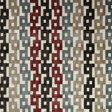 KRAVET COUTURE - CHAIN VELVET- PAPRIKA/GREY - Fabric by the Yard