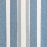KRAVET COUTURE - NATURAL STRIPE- LAPIS - Fabric by the Yard