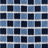 KRAVET COUTURE - IKAT SQUARES- MARINE - Fabric by the Yard