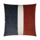 Ridges Band Pillow - Cadet/Paprika - DV Kap