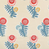 BRUNSCHWIG & FILS - KUMALY PRINT- RED/BLUE - Fabric by the Yard