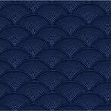 COLE & SON - FEATHER FAN- MIDNIGHT - Wallcovering by the Roll
