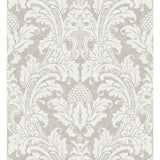COLE & SON - BLAKE- WHITE AND SILVER - Wallcovering by the Roll