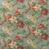 KRAVET COUTURE - PEONY- SUMMER SKY - Fabric by the Yard