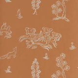 KRAVET COUTURE - WYCHWOOD- MELON ORANGE - Wallcovering by the Roll