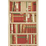 BRUNSCHWIG & FILS - BIBLIOTHEQUE- RED - Wallcovering by the Roll