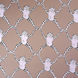 BRUNSCHWIG & FILS - FROG TREILLAGE ON VINYL- MUSHROOM - Wallcovering by the Roll