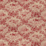 BRUNSCHWIG & FILS - ON POINT COTTON PRINT- RED - Fabric by the Yard