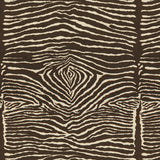 BRUNSCHWIG & FILS - LE ZEBRE LINEN PRINT- CHARCOAL BROWN AND WHITE - Fabric by the Yard