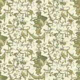 BRUNSCHWIG & FILS - KININVIE COTTON PRINT- LEAF ON WHITE - Fabric by the Yard
