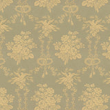 BRUNSCHWIG & FILS - ORESTE DAMASK- BLUE - Fabric by the Yard