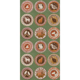 G P & J BAKER - ROBINA'S DINNER PARTY- GREEN - Wallcovering by the Roll