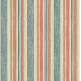 G P & J BAKER - CLOUDLINE- TEAL/SPICE - Wallcovering by the Roll