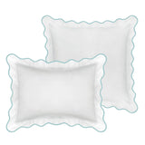 Laura Park - 20 x 26 Scalloped Shams - Blue