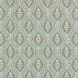Charlotte - D3286 - Aqua Ornate - Fabric by the Yard