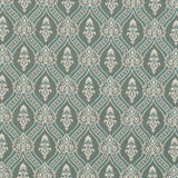 Charlotte - D3287 - Turquoise Ornate - Fabric by the Yard
