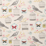 CLARKE AND CLARKE - MELODIE- NATURAL - Fabric by the Yard