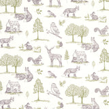 CLARKE AND CLARKE - NEW FOREST- FOREST NATURAL - Fabric by the Yard