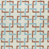 CLARKE AND CLARKE - SEKAI- CINNABAR/AQUA - Fabric by the Yard