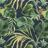 CLARKE AND CLARKE - MONKEY BUSINESS- INDIGO - Fabric by the Yard
