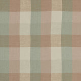CLARKE AND CLARKE - AUSTIN CHECK- MINERAL/BLUSH - Fabric by the Yard