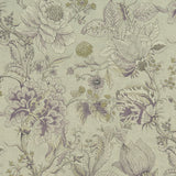 CLARKE AND CLARKE - SISSINGHURST- HEATHER/OLIVE - Fabric by the Yard