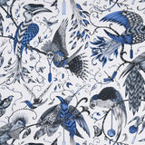 CLARKE AND CLARKE - AUDUBON- BLUE - Fabric by the Yard
