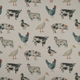 CLARKE AND CLARKE - ON THE FARM- LINEN - Fabric by the Yard