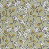 CLARKE AND CLARKE - ACORN TRAIL- SAGE - Fabric by the Yard
