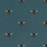 CLARKE AND CLARKE - ABEJA- TEAL - Fabric by the Yard