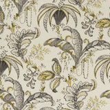 CLARKE AND CLARKE - OPHELIA- CHARCOAL/OCHRE - Fabric by the Yard
