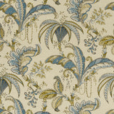 CLARKE AND CLARKE - OPHELIA- TEAL/SPICE - Fabric by the Yard