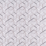CLARKE AND CLARKE - LINEAR- SILVER - Fabric by the Yard